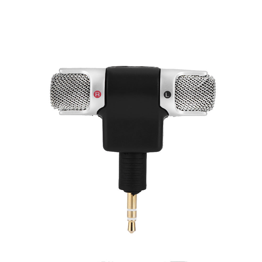 Mini Stereo Microphone Mic 3.5mm Gold plating Plug Jack for PC Laptop MD Camera