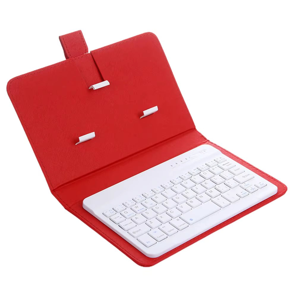 Wireless Bluetooth Keyboard for Iphone Huawei Xiaomi Tablet Mini Keyboard Mobile Phone Gaming Keyboard PU Case Support