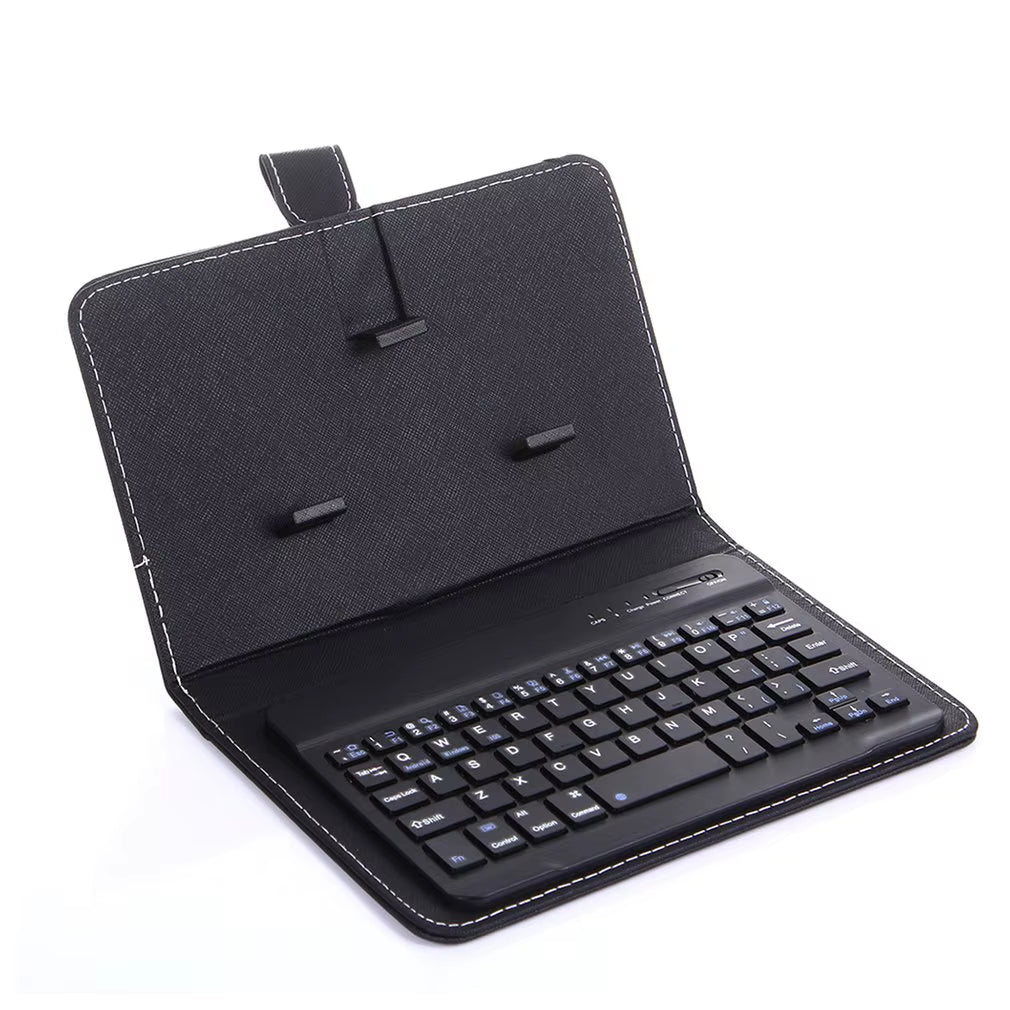 Wireless Bluetooth Keyboard for Iphone Huawei Xiaomi Tablet Mini Keyboard Mobile Phone Gaming Keyboard PU Case Support