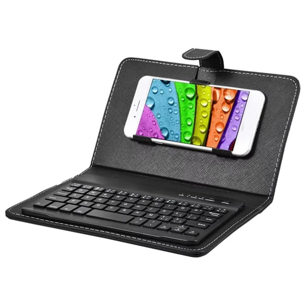 Wireless Bluetooth Keyboard for Iphone Huawei Xiaomi Tablet Mini Keyboard Mobile Phone Gaming Keyboard PU Case Support