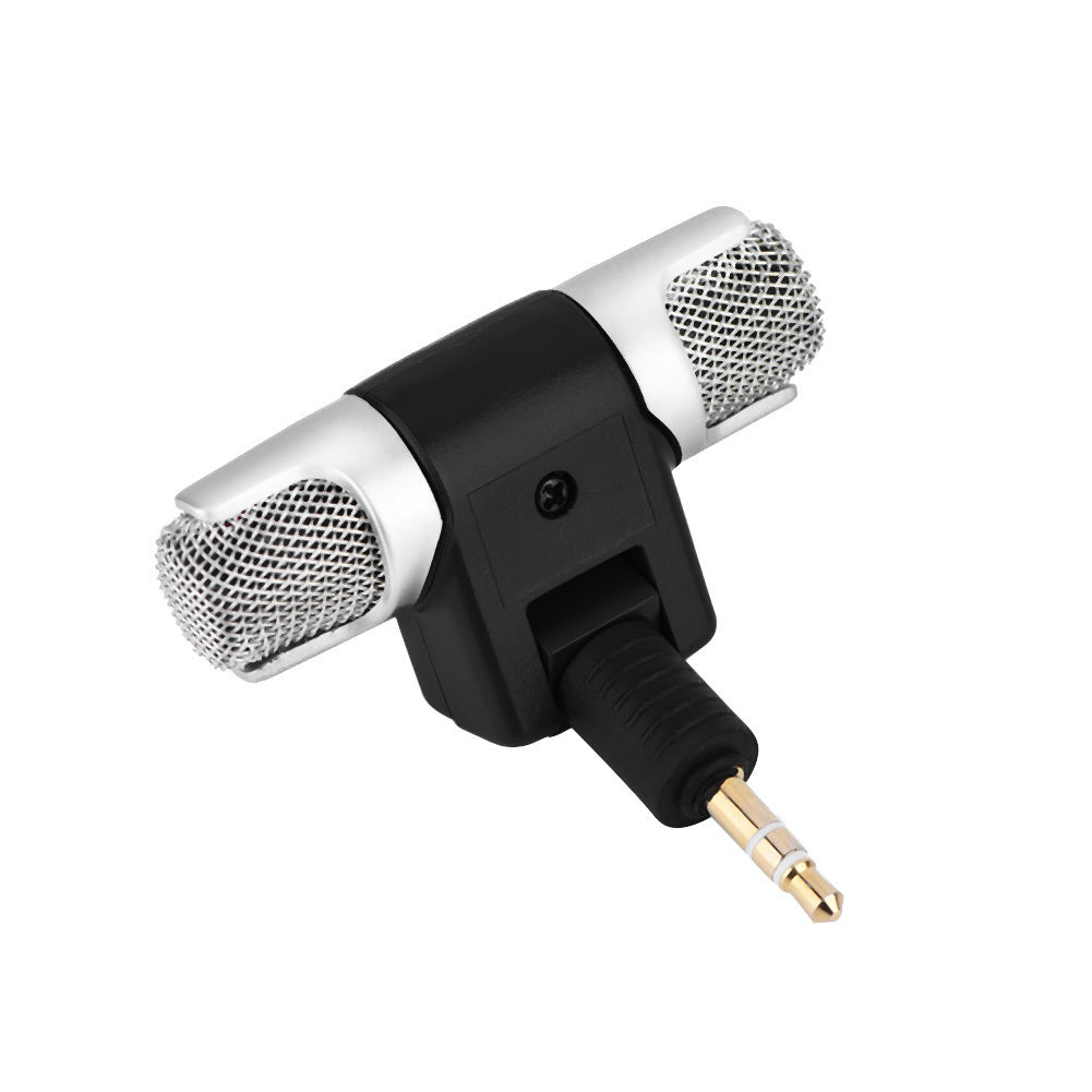 Mini Stereo Microphone Mic 3.5mm Gold plating Plug Jack for PC Laptop MD Camera